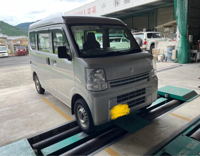 9/13　軽乗市場（かるのりいちば）車検センター　三好店 　スズキ　エブリイ　車検