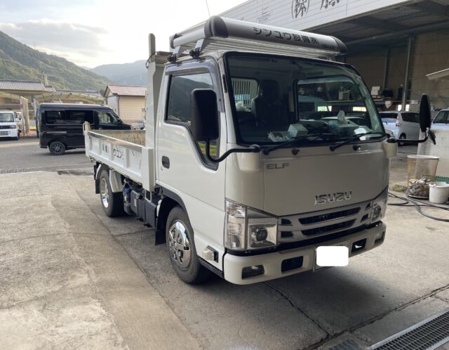 11/17　軽乗市場（かるのりいちば）車検センター　三好店　いすゞ　エルフトラック　車検　